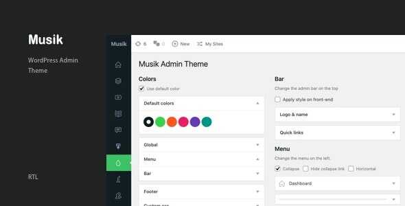 Musik v3.2 GPL WordPress music theme artist portfolio homepage