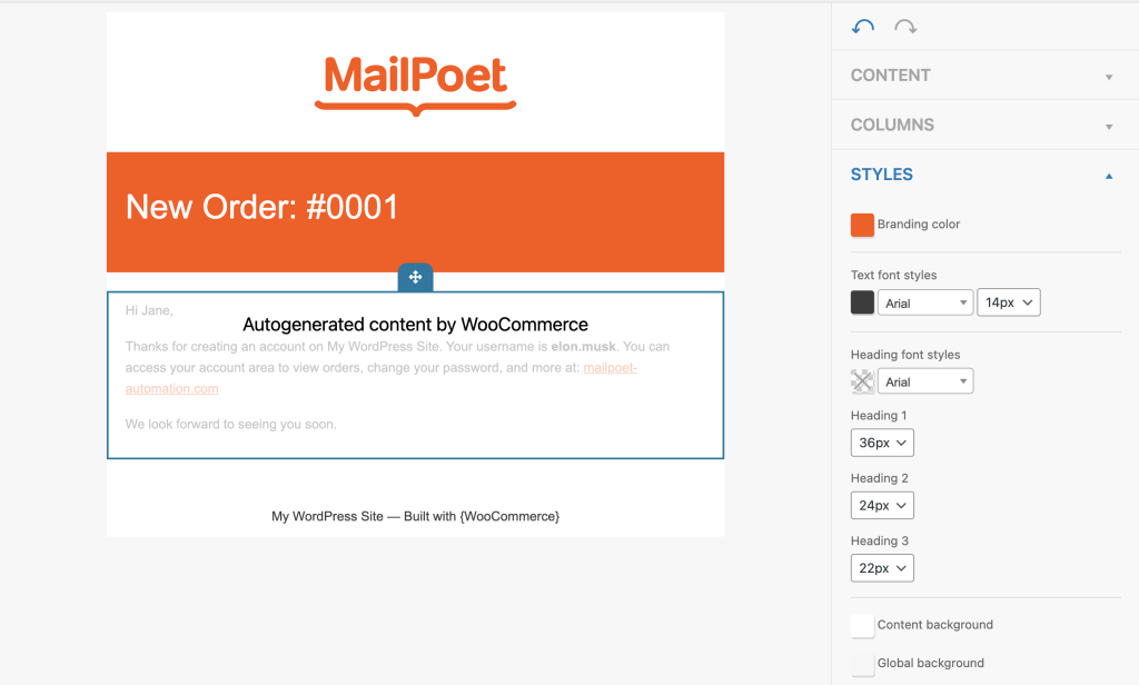 Add-on WooCommerce MailPoet GPL email marketing automation WooCommerce integration plugin dashboard