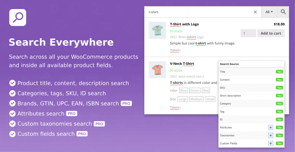 Advanced Woo Search GPL WooCommerce AJAX smart product search bar instant results plugin interface