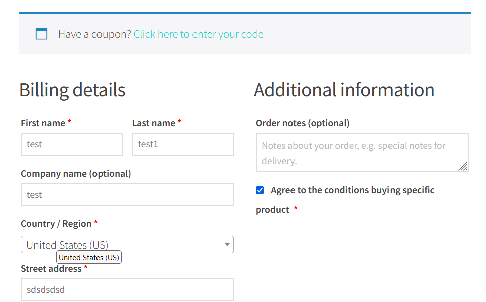 Agreeme Checkboxes GPL WooCommerce checkout agreement checkbox GDPR consent plugin interface