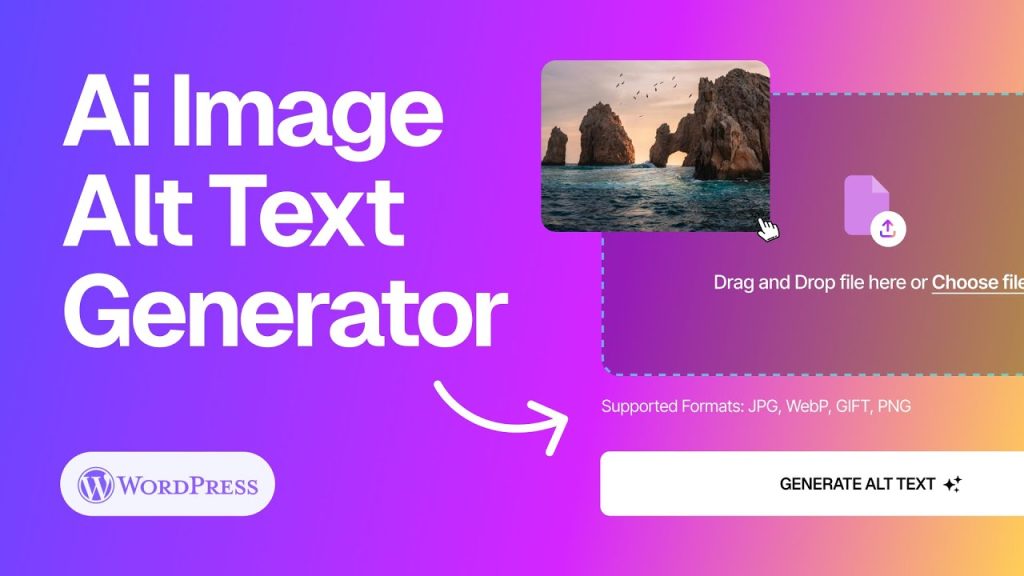 AI Image Alt Text Generator for WP GPL WordPress AI image SEO alt text automation plugin interface media library