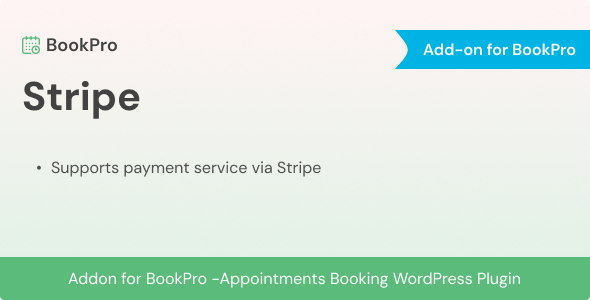 Ovabook Pro Stripe Plugin GPL Stripe payment checkout booking system WordPress